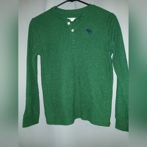 Boys Abercrombie and fitch thermal hunter green size 9/10